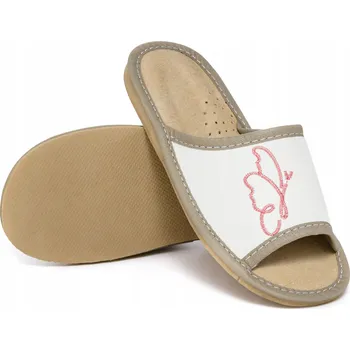 Dámské pantofle Dětské kožené Papuče , lehké a pohodlné, NOWO 34