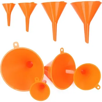 Trychtýř plastový sada 4ks oranžový MAR-POL M78330