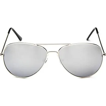 Sluneční brýle Stříbrné zrcadlové brýle pilotky "Aviator"