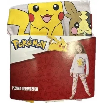Dívčí pyžamo CARBOTEX pyžamo 110-116 5-6 let pyžamo POKEMON PIKACHU 100% bavlna