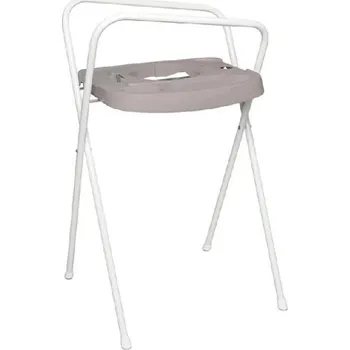 koupací vanička BÉBÉ-JOU kovový stojan na vaničku 103 cm Chalk Brown/Farm Friends