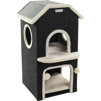 Pelíšek pro kočku Flamingo Nordic domek 48 × 43 × 80 cm