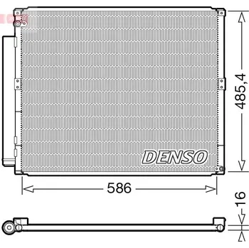 Výparník klimatizace Kondenzátor, klimatizace DENSO DCN50113