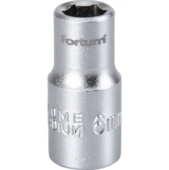 Hlavice nástrčná 1/4", 6mm, L 25mm FORTUM