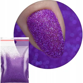 Pyl Ozdoby Na Nechty 20 g Kosmetický fialový brokát Č. 104