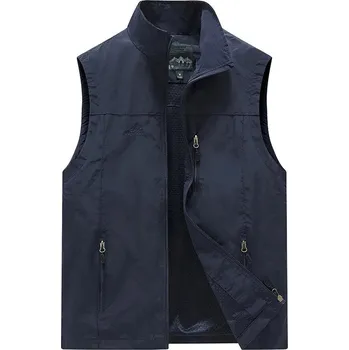 Pánská bunda Pánská vesta DIMU224 Barva: Tmavě Modrá, Velikost: 4XL