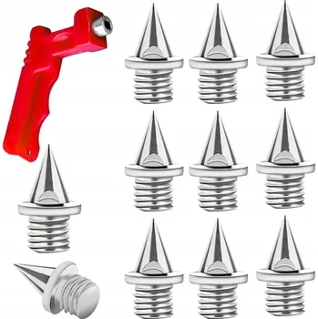 Bezpečnostní kamera BĚŽECKÉ TRETRY S HROTY X50 VYMĚNITELNÉ HROTY KLÍČ NA HROTY protiskluzové návleky 1-50 černá