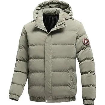 Pánský zimní kabát Pánská zimní bunda ND809 Barva: Zelená, Velikost: 3XL