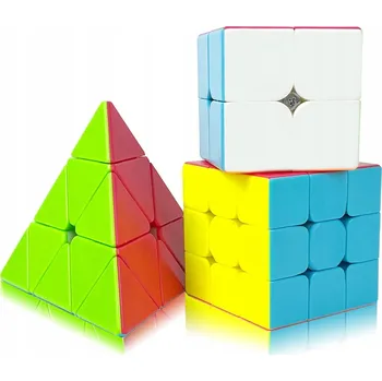 Hlavolam Rubikova kostka Sada pro zručnost 3 díly 2x2 3x3 Pyramida