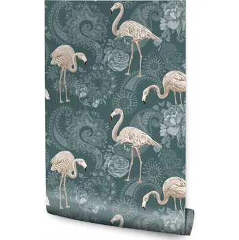 Fototapeta Tapeta ve stylu retro PLAMEŇÁCI Zvířata Příroda