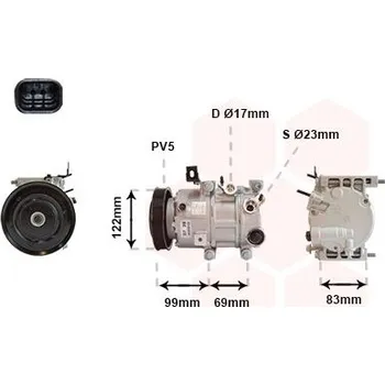 Kompresor klimatizace Kompresor, klimatizace VAN WEZEL 8201K717