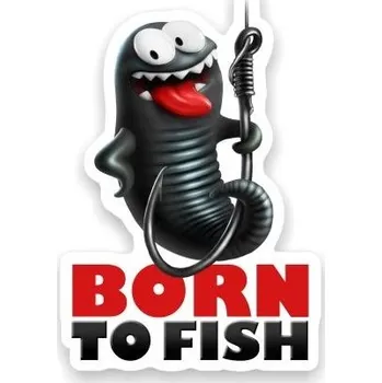 4ANGLERSDESIGN Samolepka 07 Born To Fish