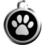 Známka Red Dingo - Tlapka - Černá velikost známky L - 37 mm