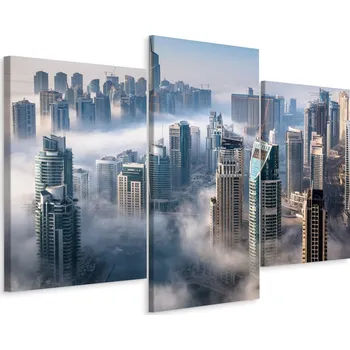 Obraz Třídílný obraz DUBAJ Město Věž 3D 60x40