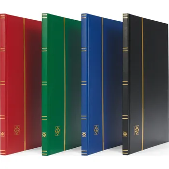 Obal pro sběratelský předmět Album BASIC pro známky, 16 černých stran, A4 Leuchtturm Barva: Zelená