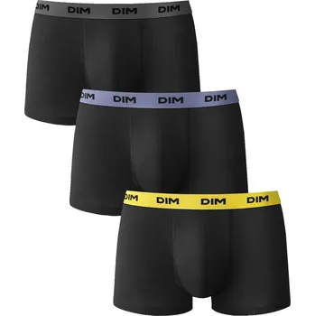 Pánské spodní prádlo Sada 3 boxerek Mix & Colors zn. Dims černá+modrá+žlutá 85/92