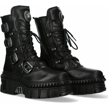 Pánská zimní obuv boty NEW ROCK - CRUST NEGRO, CRUST NEGRO, TOWER - 43