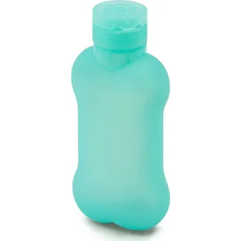 Miska pro psa Láhev na vodu pro psa United Pets Bon Ton Pi Silikonový Akvamarínová (100 ml)