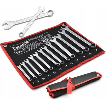 Klíč Očkoploché klíče 12 Ks saténová sada 8-24 mm