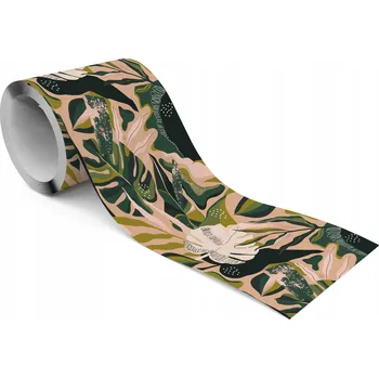 Fototapeta Samolepicí Dekorativní Bordura do jídelny Abstrakce LISTY Monstera