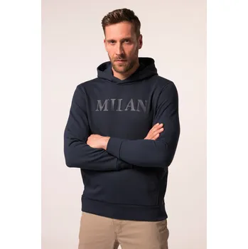 Pánská mikina JP1880, Plus size Mikina s kapucí JP1880, potisk na hrudi, klokaní kapsa, do 8XL pro plnoštíhlé nadměrná velikost, 835513130-1455, modrý, 6XL, Plus size oblečení, Oblečení pro vysoké muže, Nadměrné velikosti, Oblečení pro plnoštíhlé.