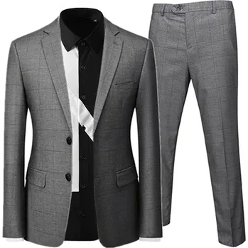 Pánský oblek Pánský luxusní oblek MC143 Velikost: XXS, Barva (Varianta): Sada 2 ks Šedá 2