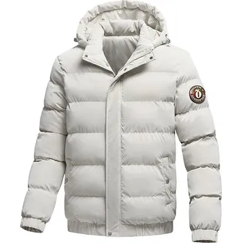 Pánský kabát Pánská zimní bunda ND809 Barva: Béžová, Velikost: 4XL