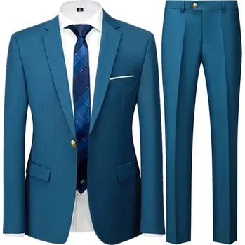 Pánský oblek Pánský formální oblek MC120 Velikost: XS, Barva (Varianta): 2 Pcs Set hu lan