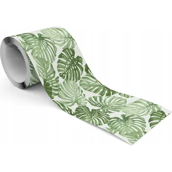 Fototapeta Dekorativní Bordura Bordura Tropické Listy MONSTERY Příroda Rostliny