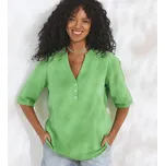Mušelínová tunika zelená 40