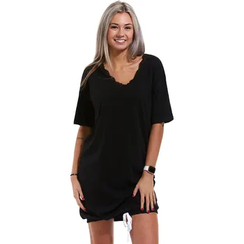 Dámská noční košile Moderní noční košilka pro ženy či dívky 1C2689 černá l