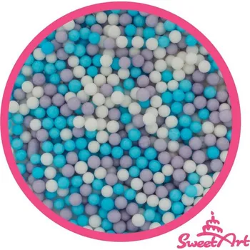 Jedlá dekorace na dort 4-Mix Maďarsko SweetArt cukrové perly Elsa mix 5 mm (1 kg) ▹