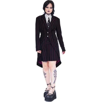 Pánský kabát kabát unisex (sako) JAWBREAKER - Striped Long - Multi - XL