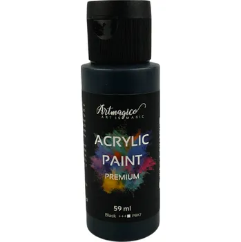 Výtvarná barva Artmagico - akrylové barvy Premium 59 ml Barvy: Black