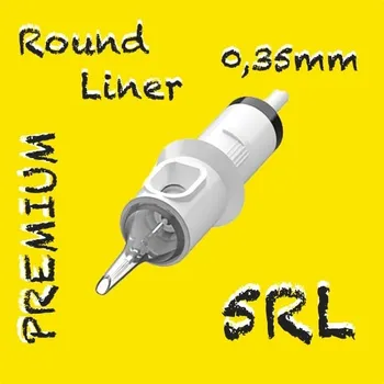 Tetování 5RL PREMIUM CARTRIDGE 0,35MM ROUND LINER 1KS N2 TETOVACÍ JEHLY