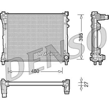 Chladič motoru Chladič, chlazení motoru DENSO DRM13014