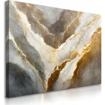Obraz OBRAZ NA PLÁTNĚ ABSTRAKCE MRAMOR IMITACE KAMENE GLAMOUR STYL 70x50