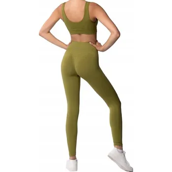 Dámské legíny SPAIO Dámské legíny FITNESS FLEX olivové L