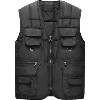 Pánská softshellová bunda Pánská vesta DIMU236 Barva: Černá, Velikost: 3XL