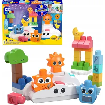 ostatní stavebnice MEGA BLOKS V ZÁŘI MĚSÍCE A SLUNÍČKA STAVEBNICE NOČNÍ LAMPA MELODIE ZVUK