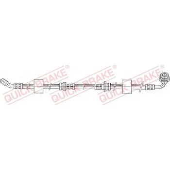 Brzdový systém Brzdová hadice QUICK BRAKE 50.951