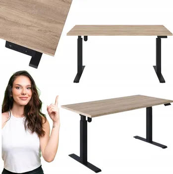 Psací stůl ELEKTRICKÝ STŮL S NASTAVITELNOU VÝŠKOU DUB SONOMA 138x68cm KOLM