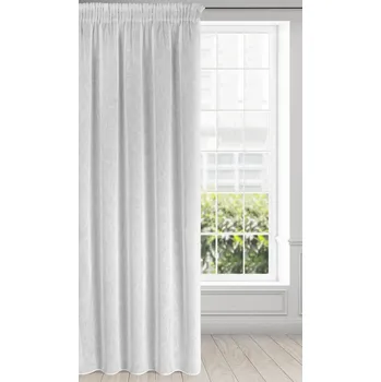 Záclona Dekorační dlouhá záclona s leskem s řasící páskou ALICE bílá 140x270 cm (cena za 1 kus) MyBestHome