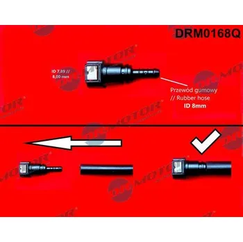 Hadicová spojka, palivová hadice Dr.Motor Automotive DRM0168Q