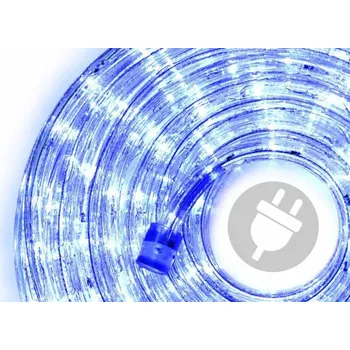 Vánoční dekorace Voděodolný světelný kabel venkovní / vnitřní, modrý, 20 m