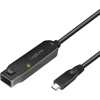 Stolní počítač LOGILINK Repeater USB Thunderbolt 3,USB 3.2 5m černá 10Gbps