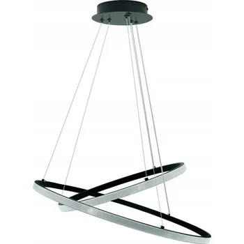 STROPNÍ SVÍTIDLO STROPNÍ SVÍTIDLO LED LUSTR ČERNÝ 60W