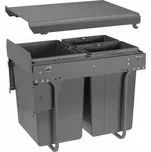 GTV Vestavný odpadkový koš GATOR šířka 400 mm montáž na dvířka s předním uchycením Členění odpadkového koše: 1x20l + 2x10l