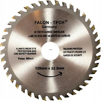 Řezný kotouč Falon-Tech kotouč na dřevo 125 x 22,22 mm