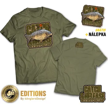 Rybářské oblečení 4ANGLERSDESIGN Tričko Catch and Release Is A Way Of Life - XL